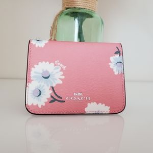 Coach Daisy Card Case In Bubblegum Multi
